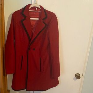 Elegant Red Women's Coat
